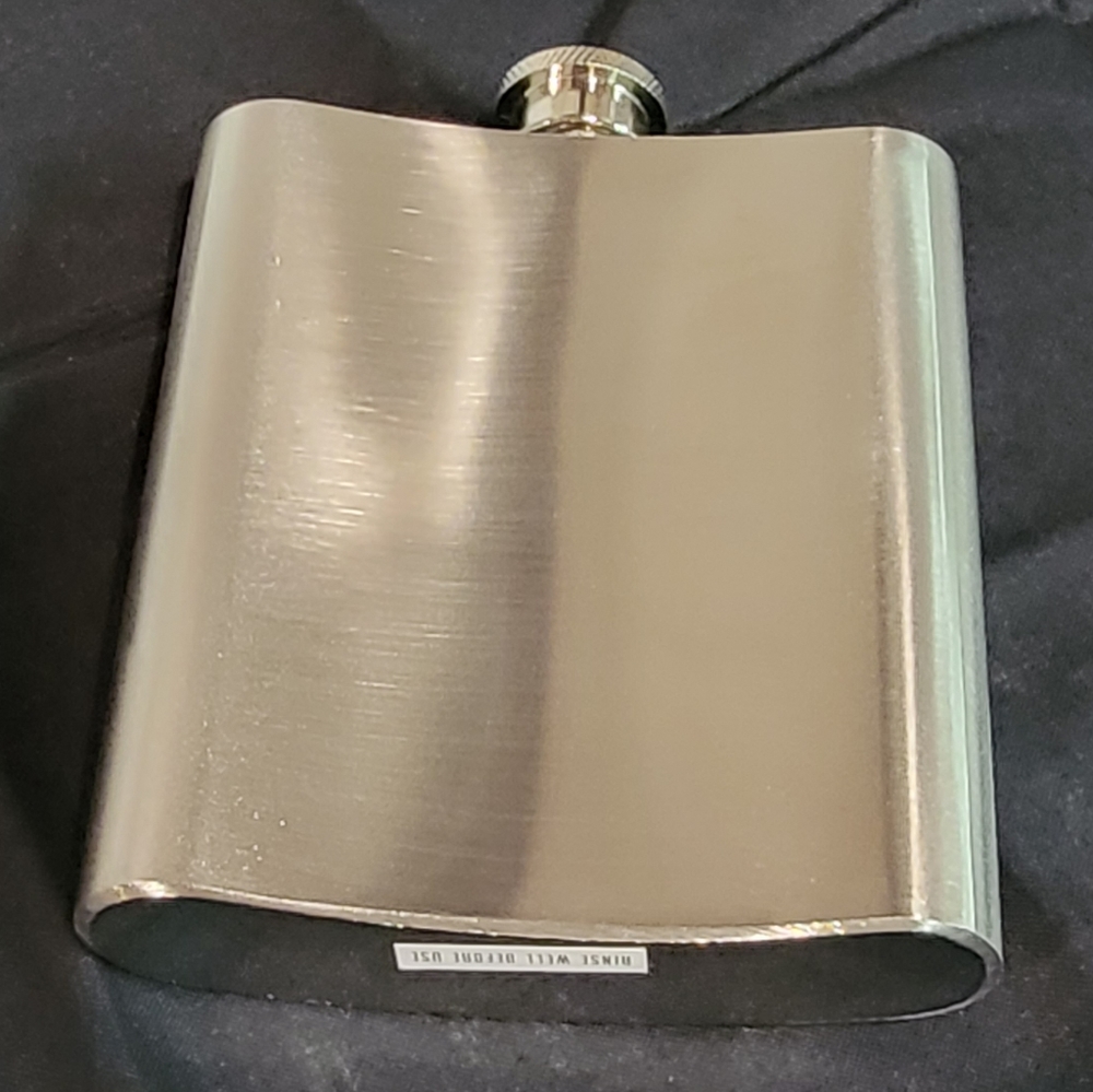 Stainless Steel 7 oz Flask Silver